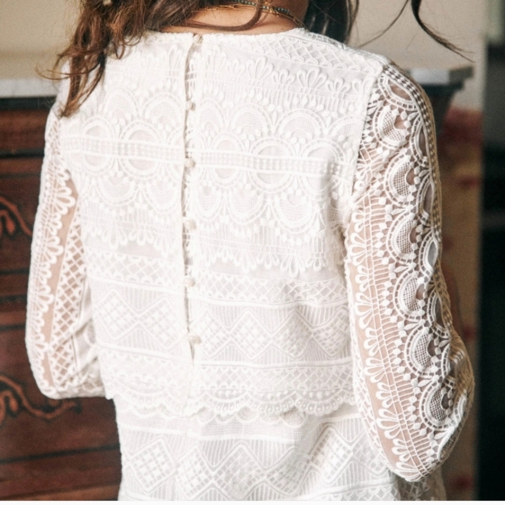 Nwt! Sezane Leane dress white - Picture 2 of 11